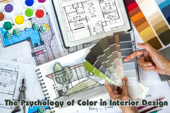 Angle90 Constructions in Coimbatore explores the psychology of color in interior design with a vibrant palette and detailed floor plans. Discover how color choices can influence mood and create the perfect ambiance for your space.