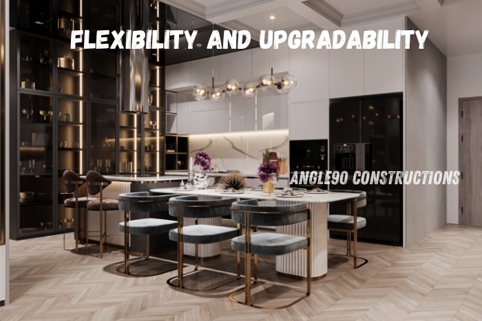 Angle90 Constructions in Coimbatore specializes in creating modular kitchens with flexibility and upgradability, offering stylish and adaptable solutions for modern homes