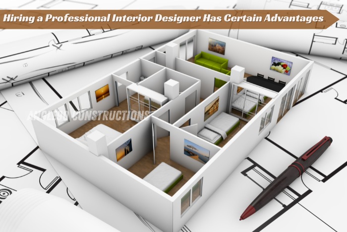 3D floor plan design illustrating the advantages of hiring a professional interior designer, offered by Angle90 Constructions in Coimbatore