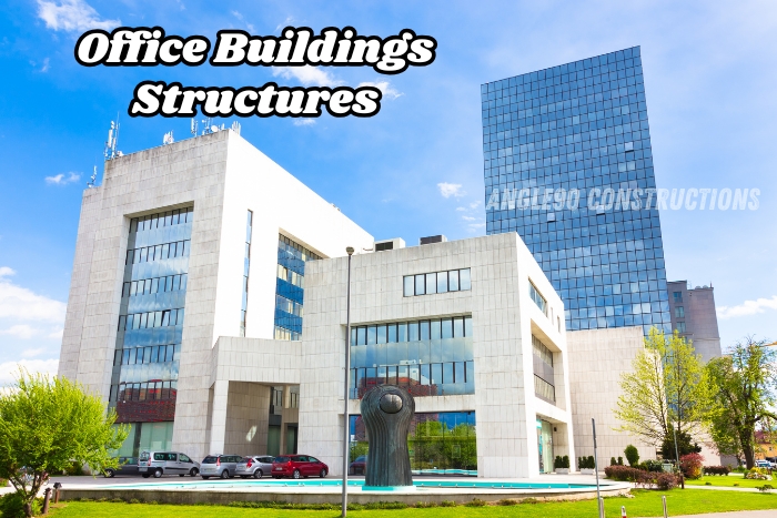 Expert commercial construction services and modern business spaces and corporate Building Elevation by Angle90 Constructions in Coimbatore