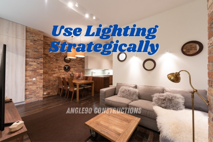 Enhance your home's ambiance with expert interior lighting solutions for modern and cozy spaces by Angle90 Constructions in Coimbatore