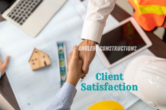 Client satisfaction ensured with trusted service by Angle90 Constructions in Coimbatore