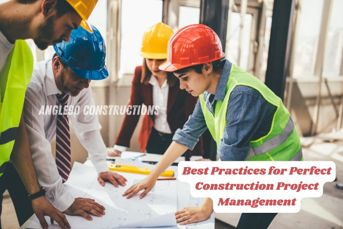 Project team from Angle90 Constructions in Coimbatore best practices in construction project management