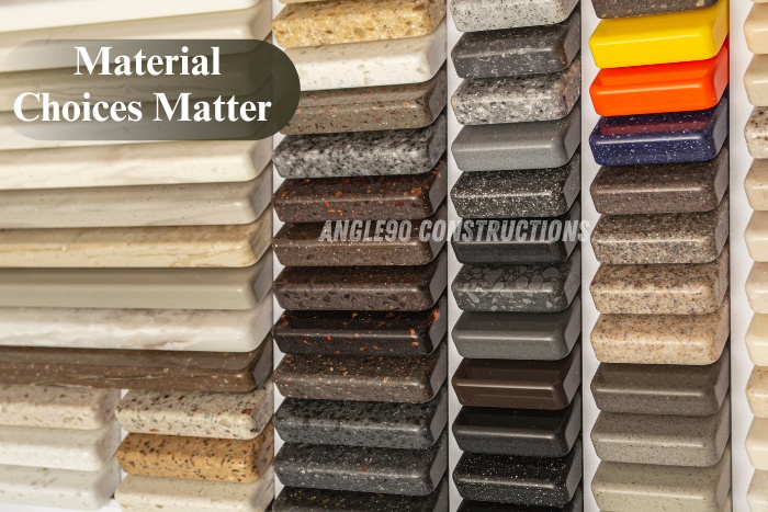 Wide range of construction material samples instylish choices for homes and Architect projects