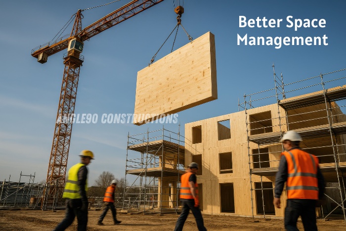 Angle90 Constructions in Coimbatore-Residential construction site showing space-efficient building design