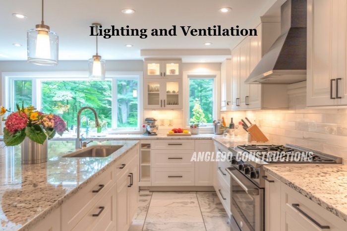 Classic commercial building elevation in Coimbatore featuring modern glass façade and clean architectural design by Angle90 Constructions